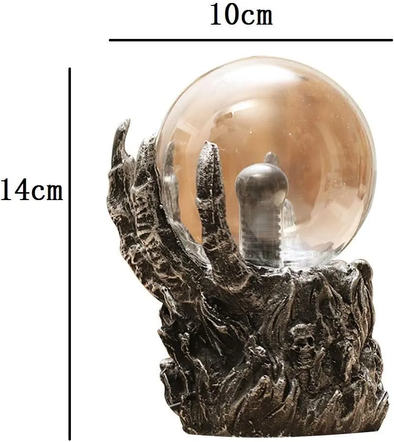 Clean Mattress Ball Electrostatic Ball Ball Halloween Touchs Magic Light Novelty Funny Toy Electric Swing for Babies (Black, One Size)