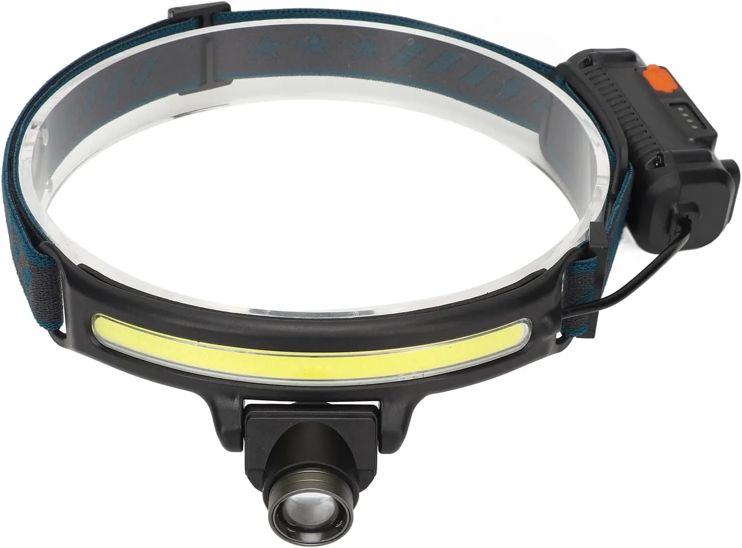 COB Headlamp Intelligent Hand Sensing, Multi Light Source Wick Design, Fast USB Charging, Suitable for Outdoor Hiking, Camping, Running, and Night Fishing with Main Lamp