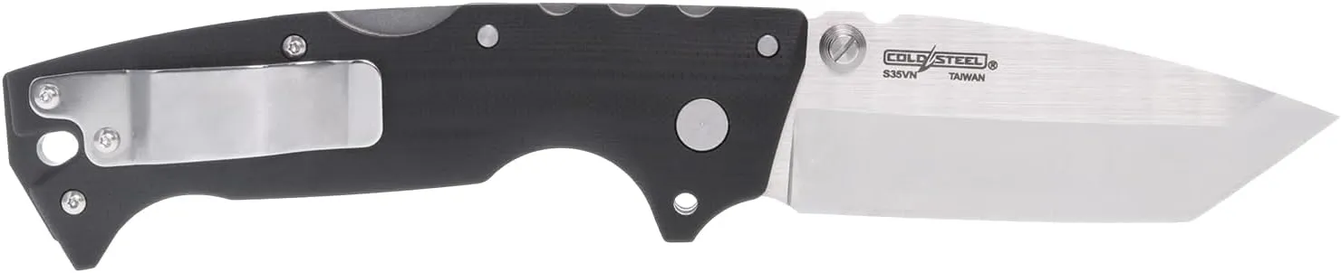 Cold Steel AD-10 3.5" S35VN Steel Ultra-Sharp Blade 5.25" G-10 Handle Tactical Folding Knife with Tri-Ad Locking Mechanism
