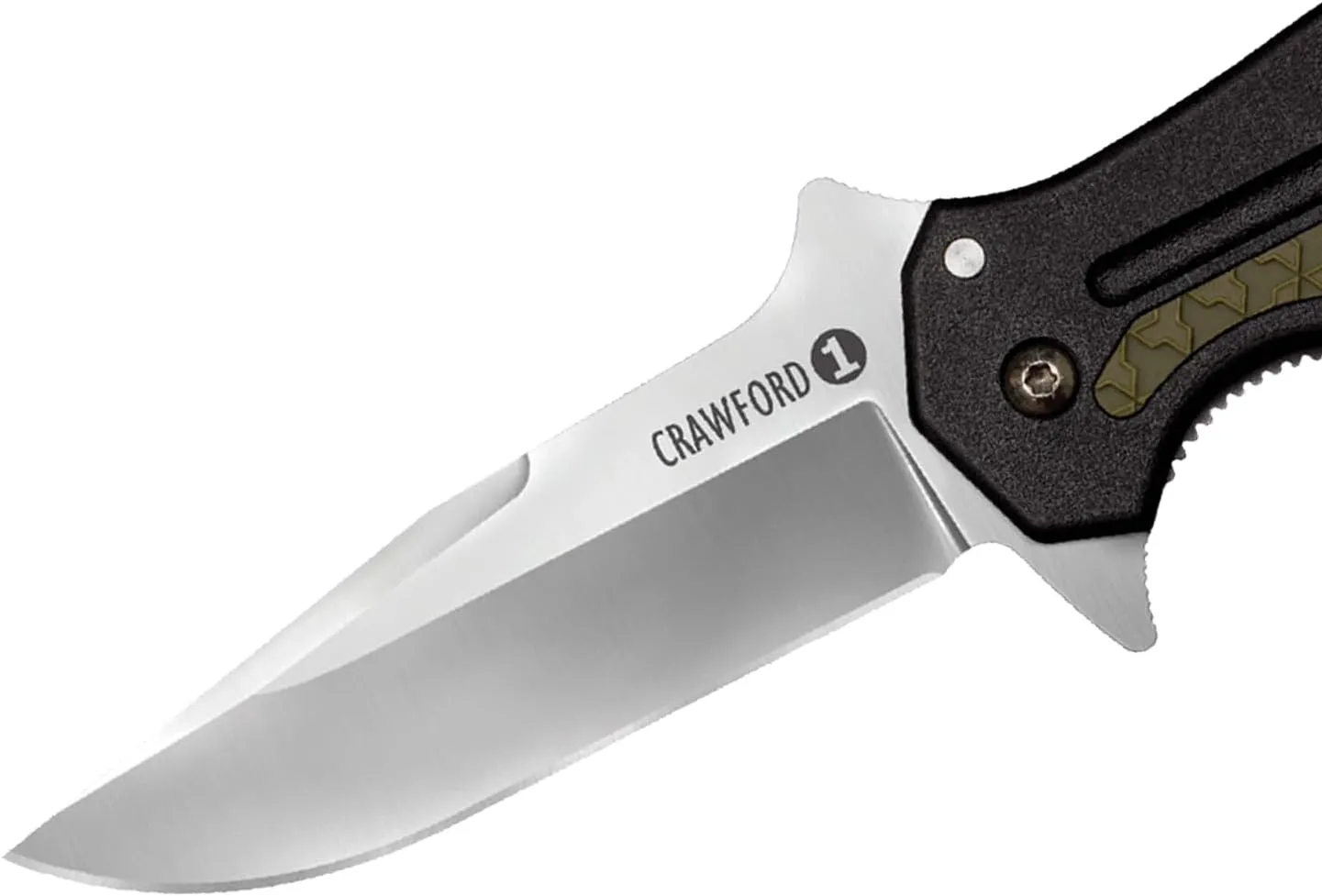 Cold Steel Crawford Model 1 3.5" 4034SS Clip Point Blade 4.875" Zy-Ex Handle Tactical Folding Knife with Spring Leaf Lock