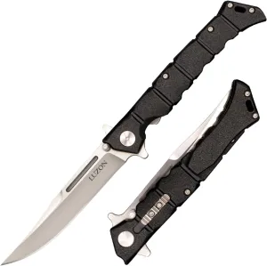 Cold Steel Medium Luzon 4" 8Cr13MoV Razor-Sharp Clip Point Blade 5" GFN Handle Tactical EDC Folding Knife w/Leaf-Spring Lock