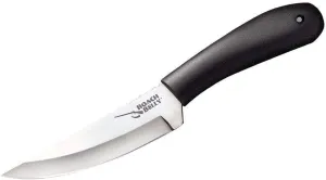 Cold Steel Roach Belly 4.5" German 4116 Stainless Steel Fixed Blade Trailing Point Outdoor Hunting Utility Knife, 4" High Impact Polypropylene Handle, Durable Sheath Included