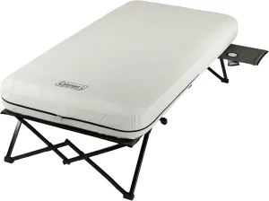 Coleman Camping Cot Air Mattress & Pump Combo Folding Camp Cot & Air Bed with Side Table & Battery-Operated Pump Great for Comfortable Outdoor Sleeping & Camping