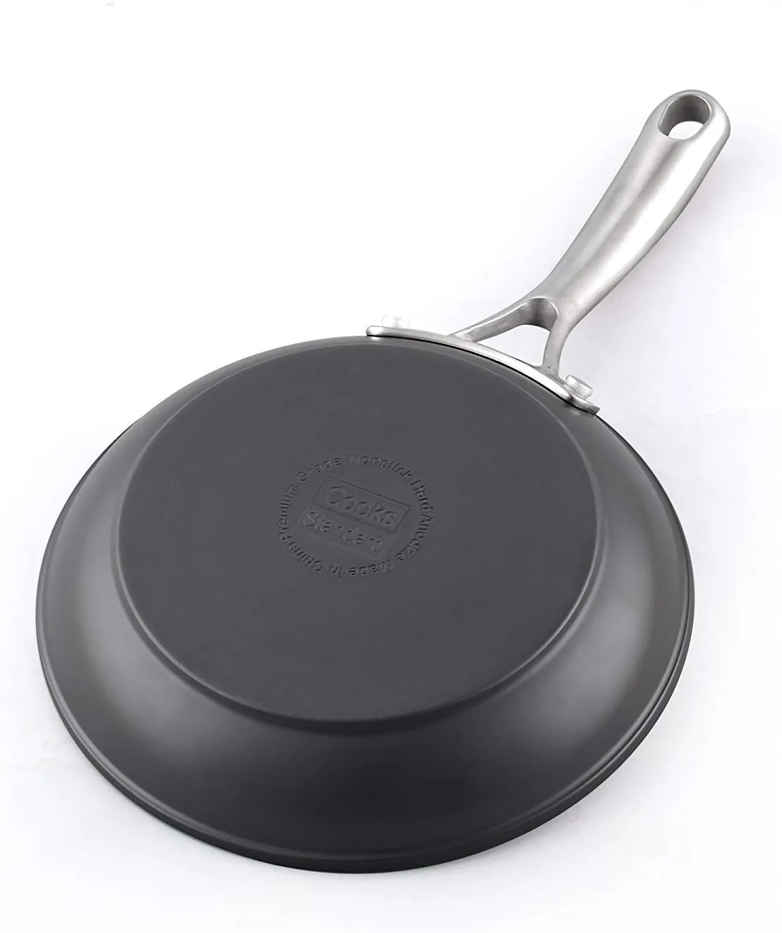 Cooks Standard Frying Omelet Pan Set, 2-Piece Classic Hard Anodized Nonstick 8-Inch/10.5-Inch Saute Skillet Egg Pan, Black
