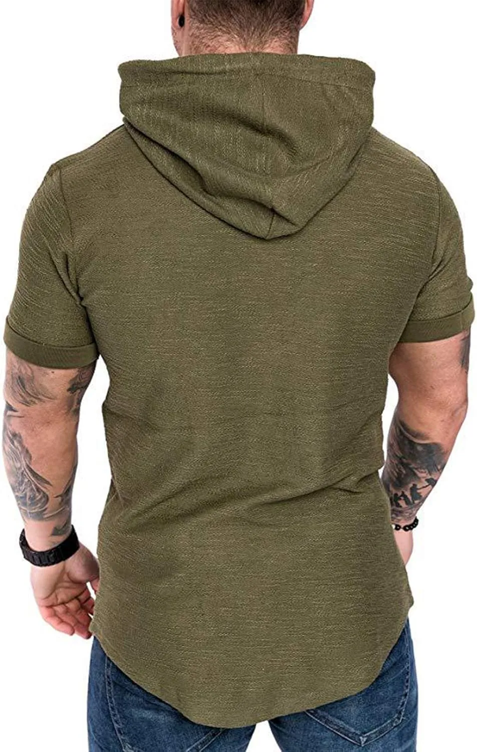 Cot-Oath Mens Workout Sweatshirt Athletic Hoodies - Stylish Gym Running Hoodies Lightweight Pullover