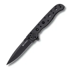 CRKT M16-01KS Folder 3.1 Black Spear Point Plain SS Handle