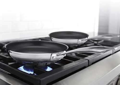 CUISINART 8922-810NS Professional Series 2-Piece Stainless Steel Nonstick Skillet Set, 2-Pack