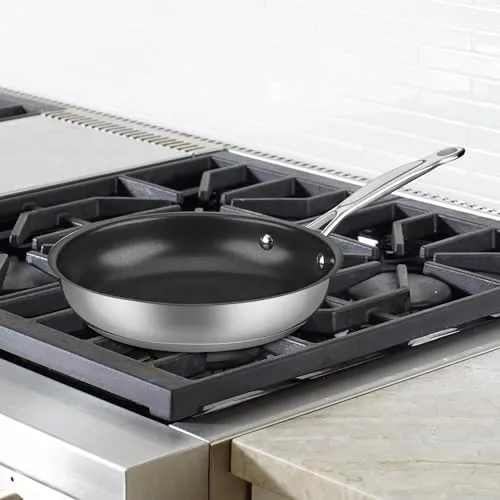 Cuisinart Chef's Classic 8" Stainless Steel Nonstick Skillet engineered with PURELYCERAMIC™, 722C-20NS