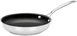 Cuisinart Chef's Classic 8" Stainless Steel Nonstick Skillet engineered with PURELYCERAMIC™, 722C-20NS