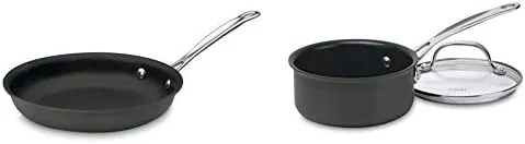 Cuisinart Chef's Classic Nonstick Cookware Bundle - Skillet, Saucepan, and more