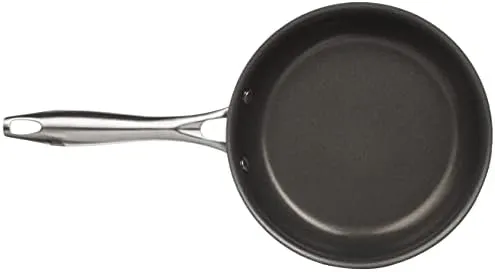 Cuisinart DSA22-20 Anodized Nonstick 8-Inch, Black/Stainless Steel Dishwasher-Safe-Hard, Open Skillet