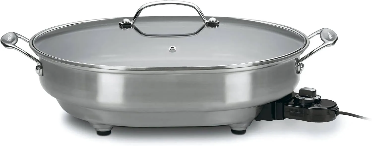 Cuisinart Electric Skillet is a must for every kitchen. It can roast, fry, sauté, steam, bake and more - CU-CSK-150