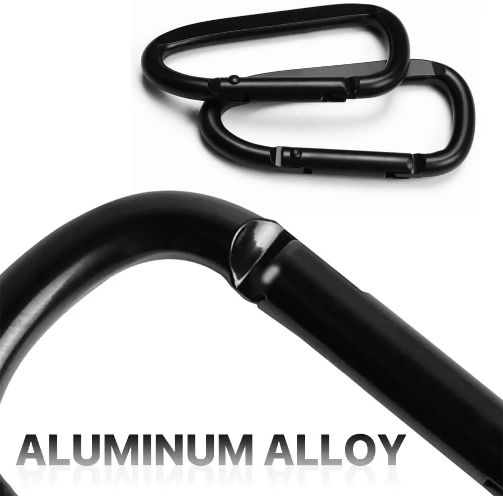 Custom Metal Carabiner Clip Personalized D-Shaped Spring Snap Hook Buckle Engraved Aluminum Alloy Key Ring for Outdoors Camping Hiking