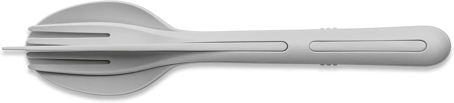 Cutlery Set 3-pieces KLIKK, soft grey