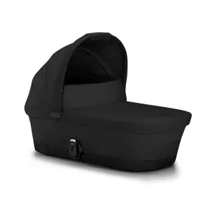 Cybex Gazelle S 2 Cot Baby Bassinet - Easy-Carry Ergonomic Handle, Sun Canopy & Spacious, Cozy Interior, Compatible Gazelle S 2 Stroller, Moon Black