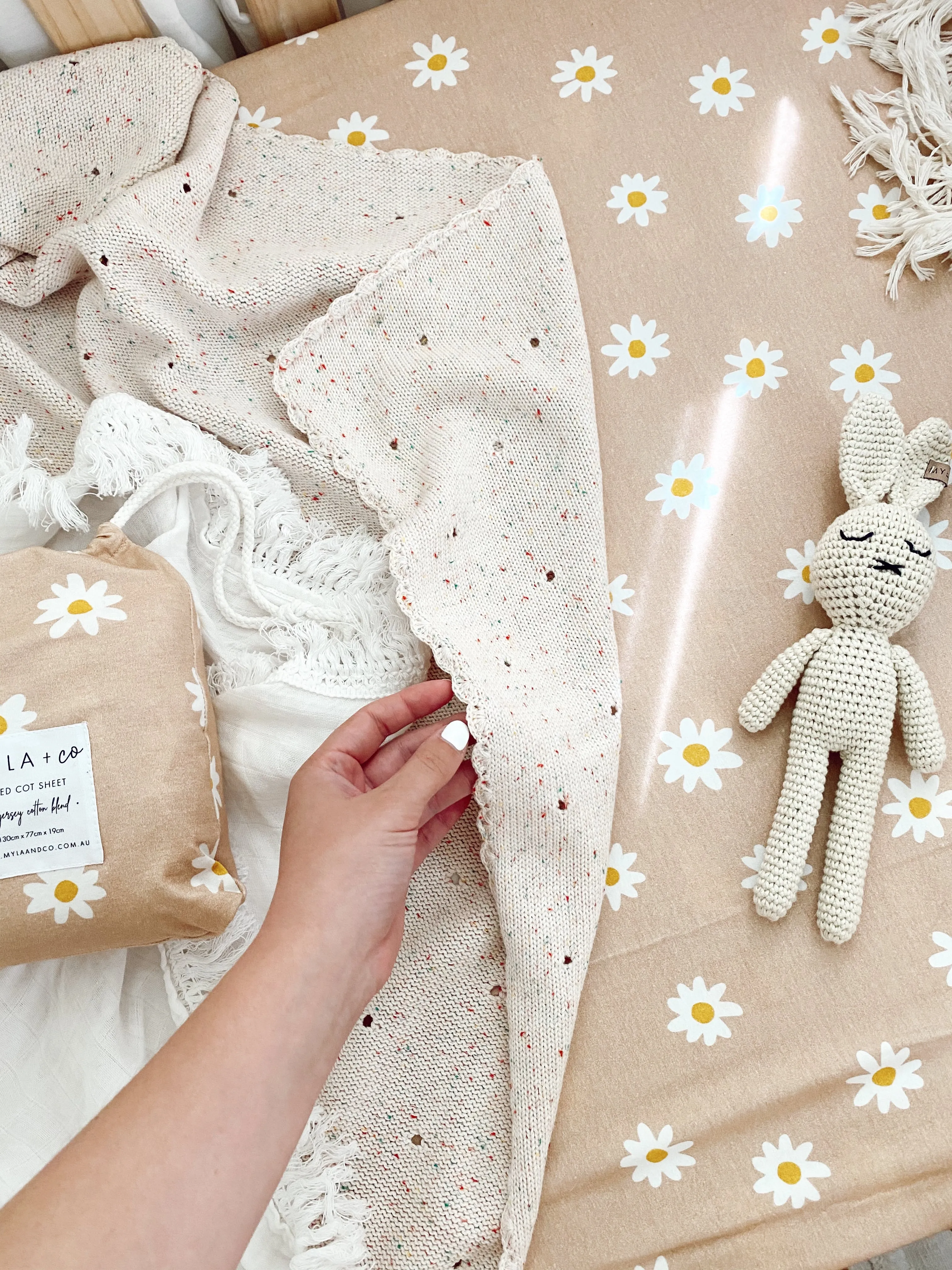 Daisy Fitted Cot Sheet