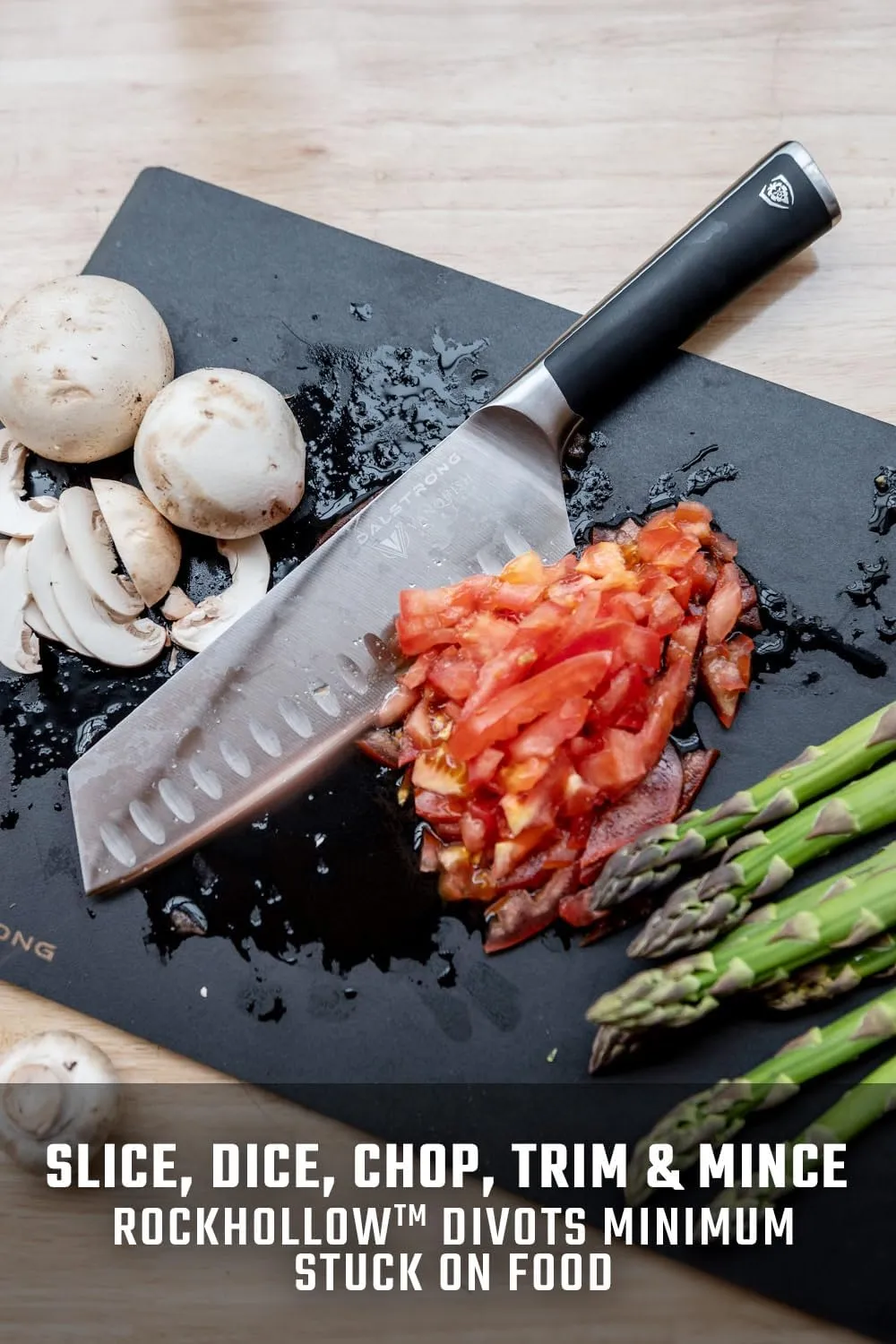 Dalstrong Santoku Knife - 7 inch - Vanquish Series - Forged High Carbon German Steel - POM Handle - Razor Sharp Kitchen Knife Gift- Asian Vegetable Knife - NSF Certified