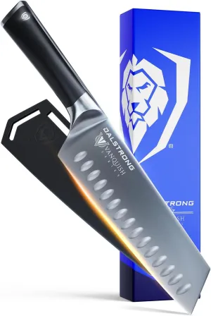 Dalstrong Santoku Knife - 7 inch - Vanquish Series - Forged High Carbon German Steel - POM Handle - Razor Sharp Kitchen Knife Gift- Asian Vegetable Knife - NSF Certified