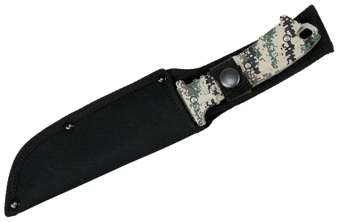 Defender Xtreme Full Tang Hunting Knife Gray Digital Camo 9293