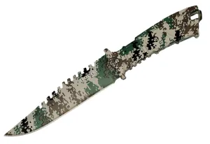 Defender Xtreme Full Tang Hunting Knife Gray Digital Camo 9293