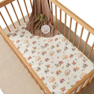 Diggers | Fitted Cot Sheet