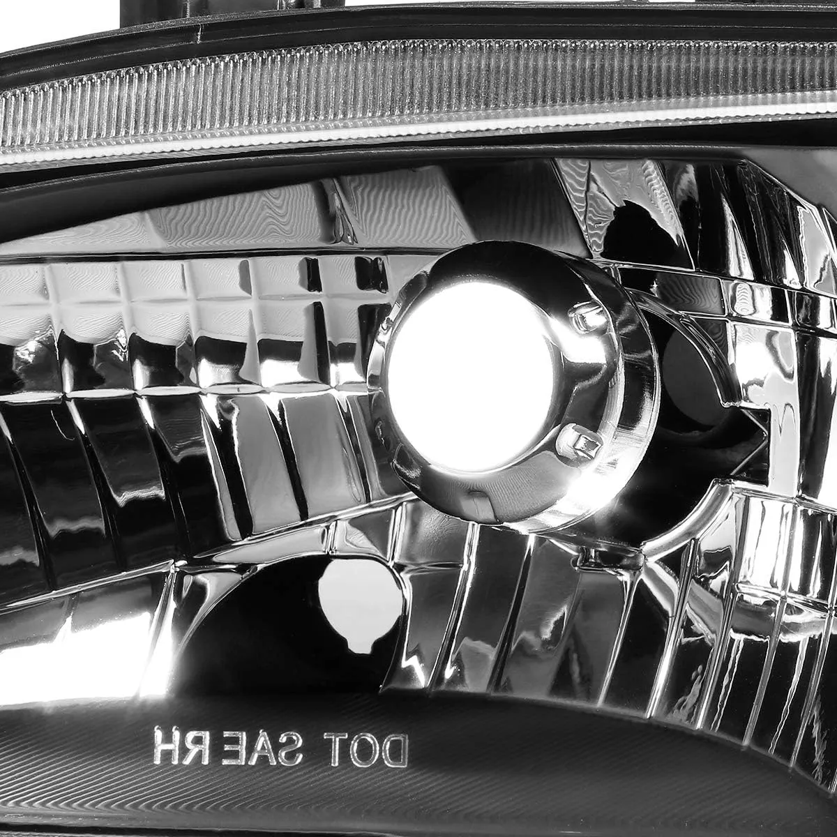 DNA Motoring HL-OH-HC922D-BK-CL1 Black Housing Factory Style Headlights Replacement For 92-95 Civic 2Dr 3Dr