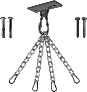 Dolibest Heavy Bag Hangers Brackets, Punching Bag Hangers, Heavy Bag Ceiling Mount with Carabiner for Body Weight Strength Training Systems, Aerial Yoga Swing & Hammock, Resistance Band