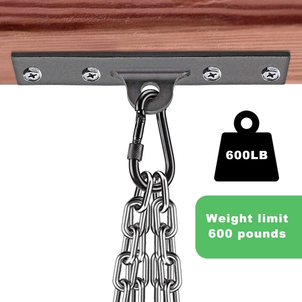 Dolibest Heavy Bag Hangers Brackets, Punching Bag Hangers, Heavy Bag Ceiling Mount with Carabiner for Body Weight Strength Training Systems, Aerial Yoga Swing & Hammock, Resistance Band
