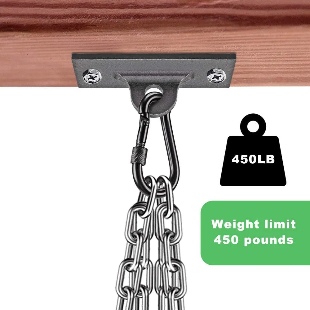 Dolibest Heavy Bag Hangers Brackets, Punching Bag Hangers, Heavy Bag Ceiling Mount with Carabiner for Body Weight Strength Training Systems, Aerial Yoga Swing & Hammock, Resistance Band