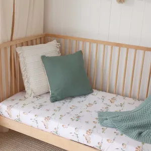 Duck Pond Organic Fitted Cot Sheet