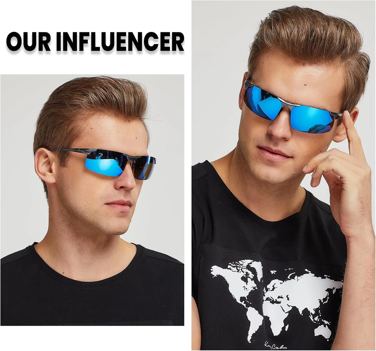 DUCO Mens Sunglasses Polarized Sports Fishing Running Driving Carbon Fiber Sunglasses for Men UV400 Protection DC8277