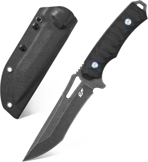 Eafengrow EF132 Fixed Blade Knife, DC53 Steel Blade,G10 Handle Full Tang EDC Fixed Knifes Straight Knife for Working Camping Hunting with Kydex Sheath