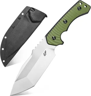 Eafengrow EF142 Fixed Blade Knife DC53 Steel Blade Two Tone G10 Handle Full Tang Fixed Knifes EDC Straight Knife for Camping Hunting Bushcraft