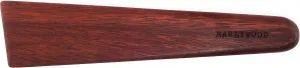 Earlywood 10 inch Handmade Wood Cooking Utensil for Kitchen, Multi-Purpose and Egg Turner, Cast Iron Scraper and Wood Saute Spatula - Made in USA - Bloodwood