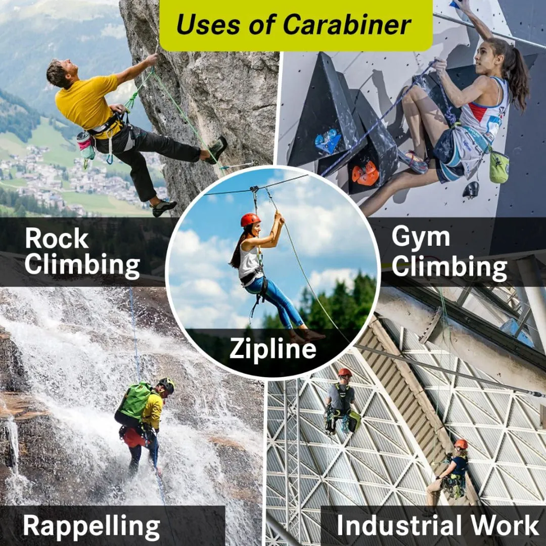 EDELRID STEEL STRONG TRIPLE SILVER CARABINER
