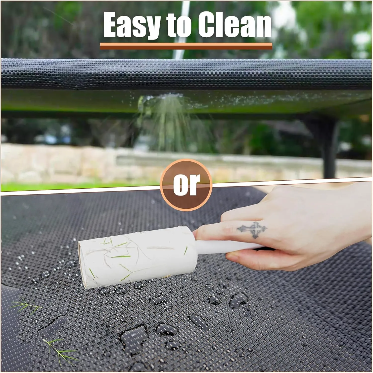 Elevated Dog Bed - Raised Dog Cot Fits Up to 150 LBs, Heavy Duty Pet Cot with Durable Supportive Mesh, Indoor & Outdoor, Black