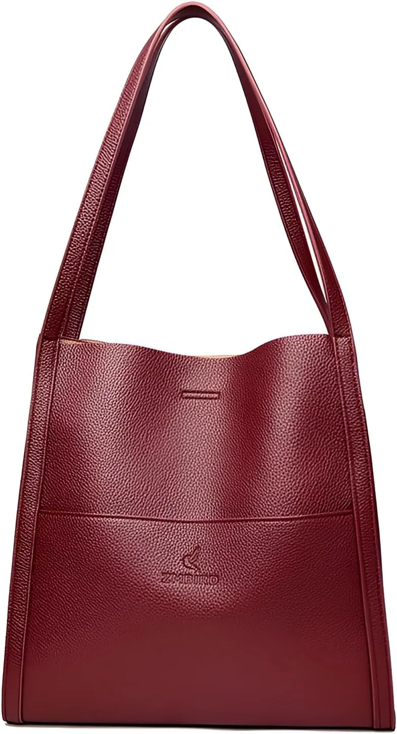 Ellniges]【Trendy Tote Purse for Moms Large Capacity Women's Shoulder Bag - Lightweight PU Handbag for Work Essentials, Baby Items & Gym Gear, Everyday Carryall