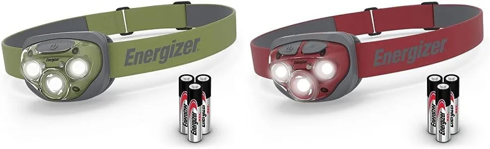 Energizer LED Headlamp Pro260, Rugged IPX4 Water Resistant Head Light, Ultra Bright Headlamps & LED Headlamp Pro315, Rugged IPX4 Water Resistant Head Light for Camping