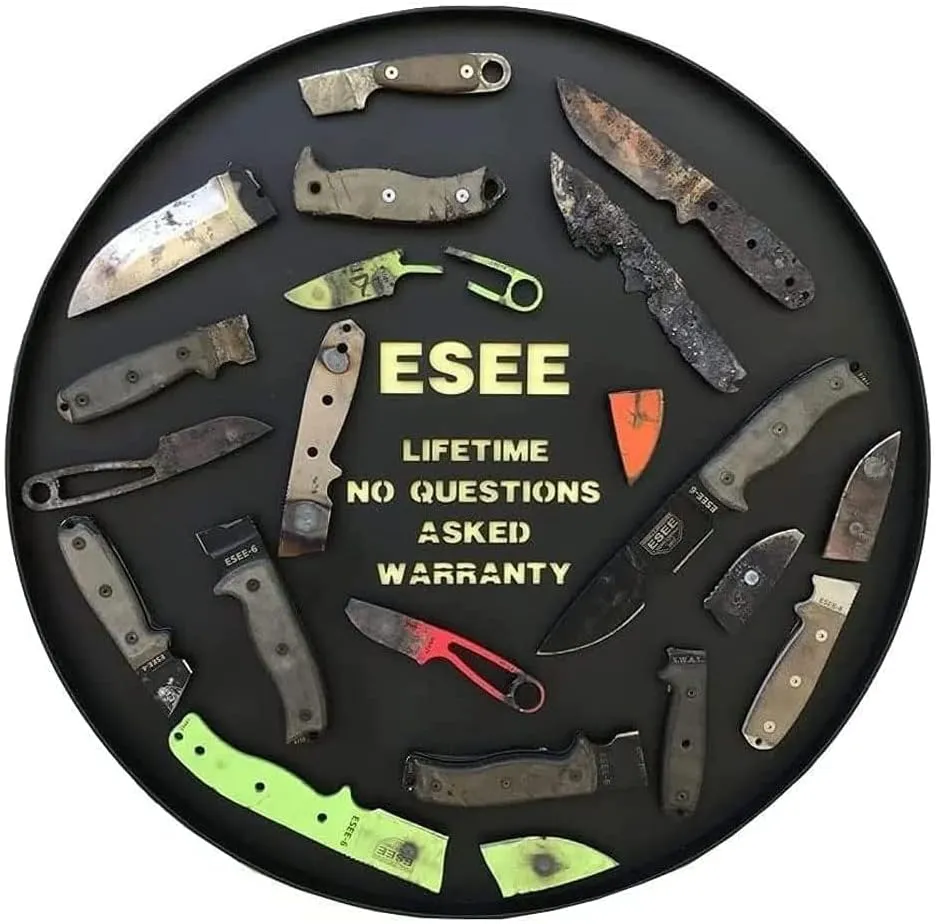 ESEE Izula Fixed Blade Knife w/Molded Polymer Sheath and Clip Plate
