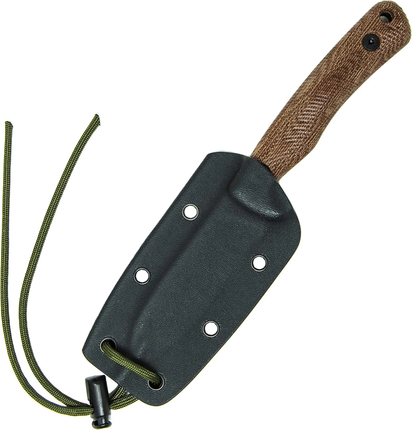 ESEE Knives Ashley Game Hunting Skinning Knife w/Sheath, Made in USA (Brown/S35V/Kydex Sheath)