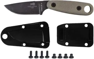ESEE Knives Izula II Knife with Molded Sheath and Belt Clip Plate (Black Oxide)