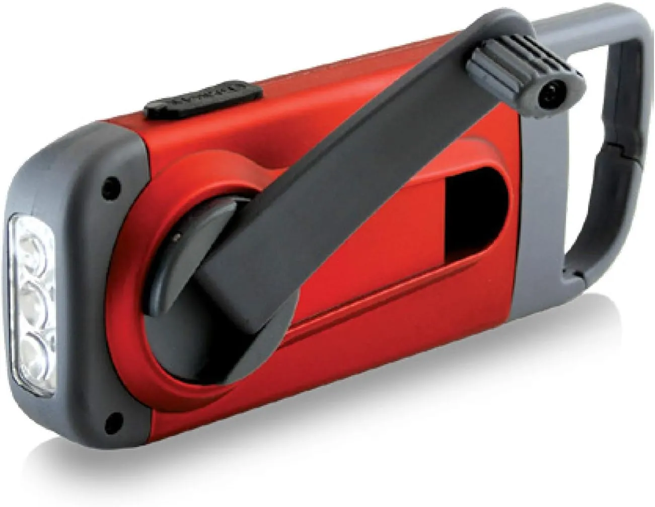 Eton - American Red Cross LED Flashlight Pack of 2, Clipray Crank-Powered Flashlight & Charger Pack of 2