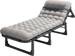 EYPKPL cots for Sleeping Camping Cots 4 Adjustment Levels Camping Cots for Adults Removable Mattress Cots for Camping Load 551lb Foldable Camping Cot Stretching Freely