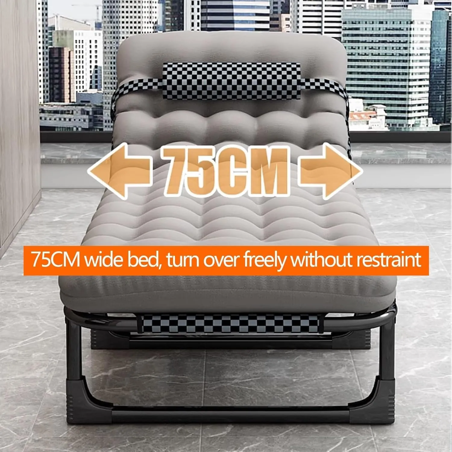EYPKPL cots for Sleeping Camping Cots 4 Adjustment Levels Camping Cots for Adults Removable Mattress Cots for Camping Load 551lb Foldable Camping Cot Stretching Freely