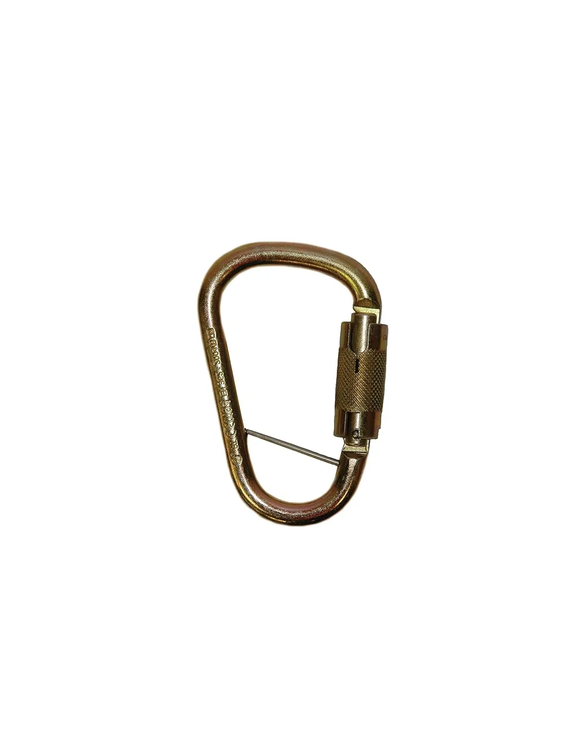 Fall Rated Steel Carabiner with Auto Twist-Lock, Fall Rated, 1" Gate Opening