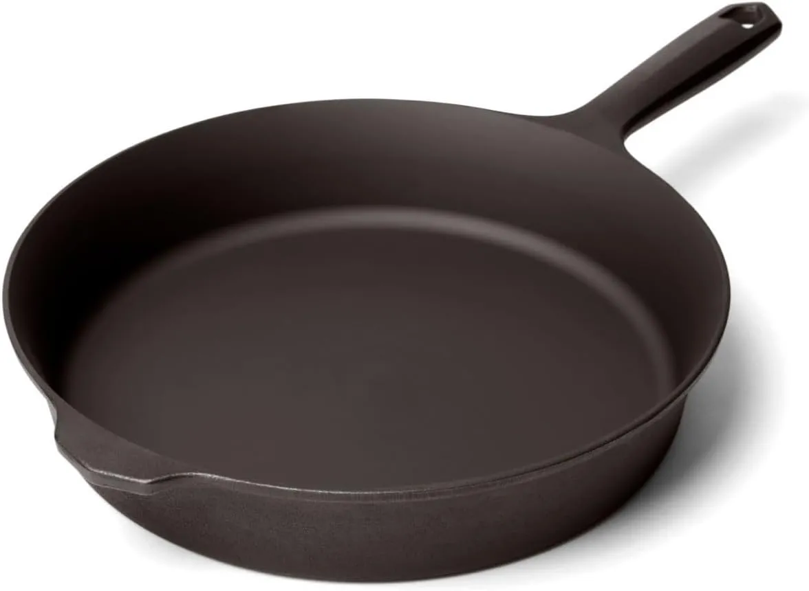 Field Company 10¼-Inch Cast Iron Skillet (No.8) – Lightweight, Smooth, Preseasoned Pan for Searing, Baking & Grilling – Nonstick, Non-Toxic, Made in USA