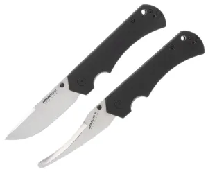 Field Master Knife Set - Mikkel Willumsen Signature Collection | Two Durable 440 Steel Outdoor Hunting Knives with Ergonomic Glass-Filled Nylon Handles | Drop-Point Blade & Gut Hook Blade