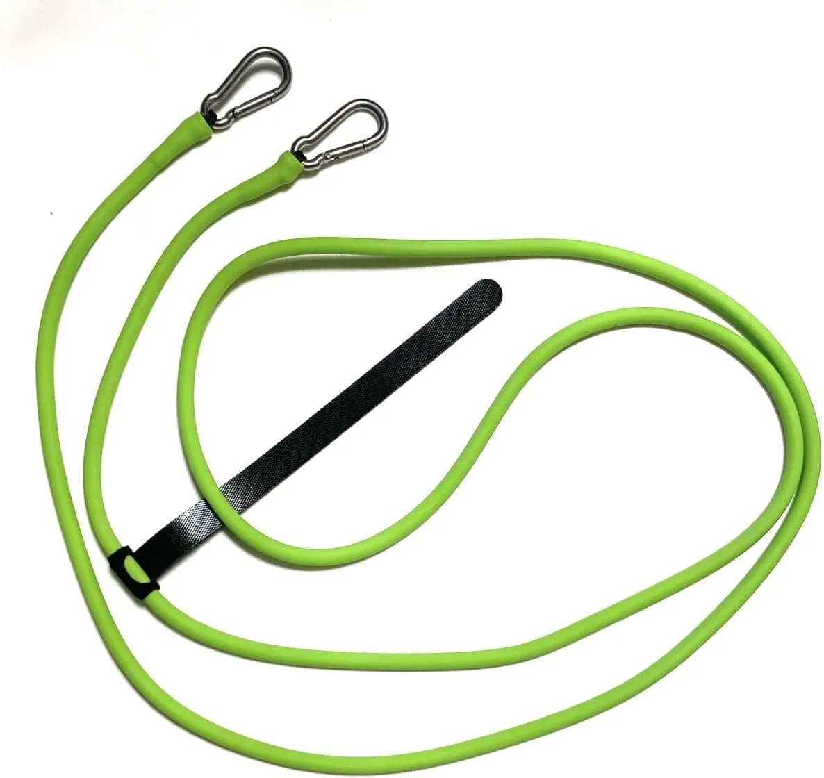 Fishing Rod Safety Line Lanyard 200lb Tested Stainless Carabiner and 6 Foot Tether for Rod and Reel Latex Covered and Anti Tangle or Snag