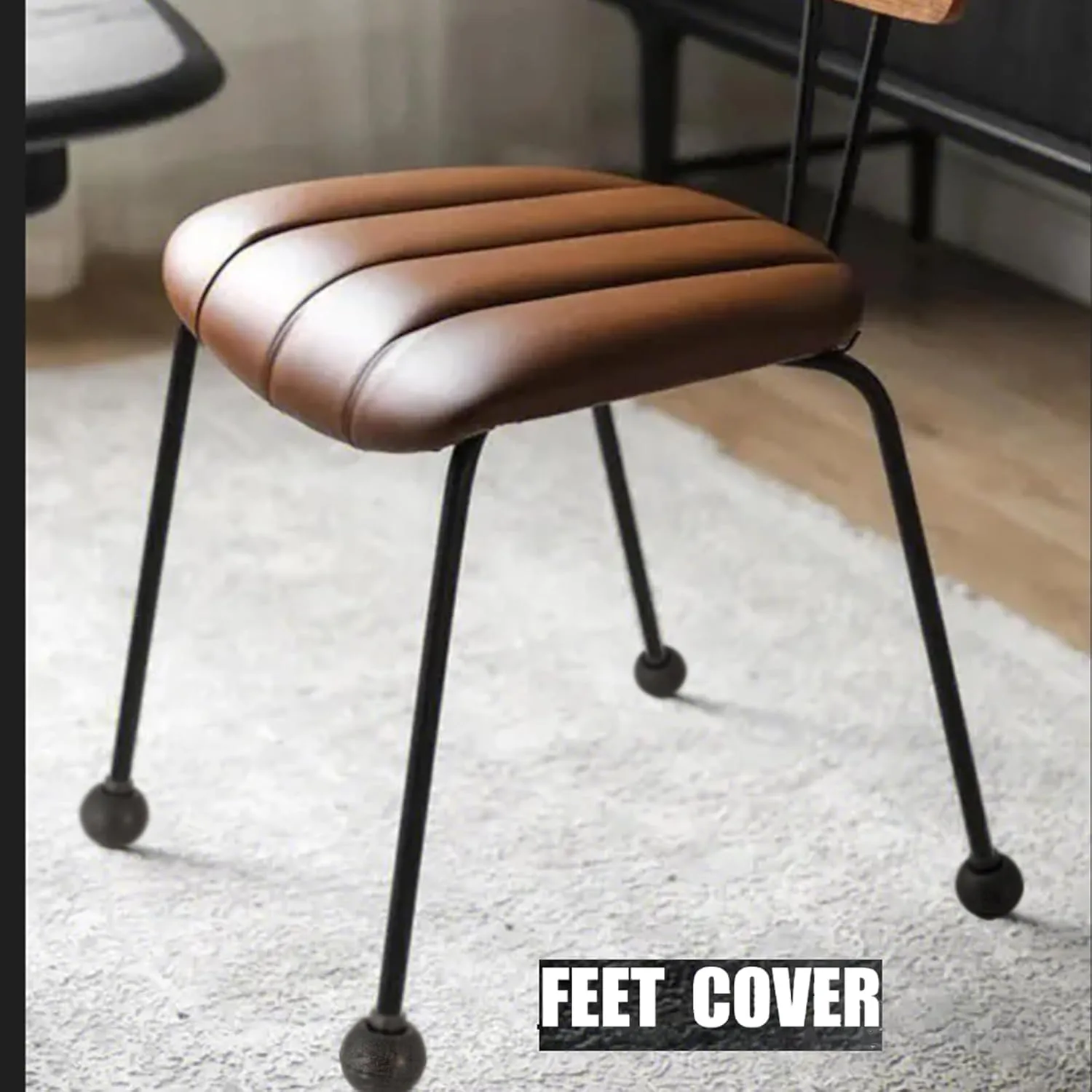 Fits 18mm Legs Camping Chair Anti Sink Rubber Ball Feet Anti Slipery Set of 4 Outdoor Chair Leg Cap Fishing Hiking Uneven Floor Portable with A Mesh Sport Bag