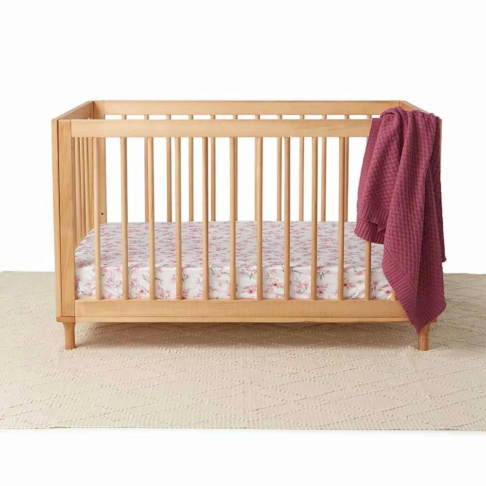 Fitted Cot Sheet - Camille